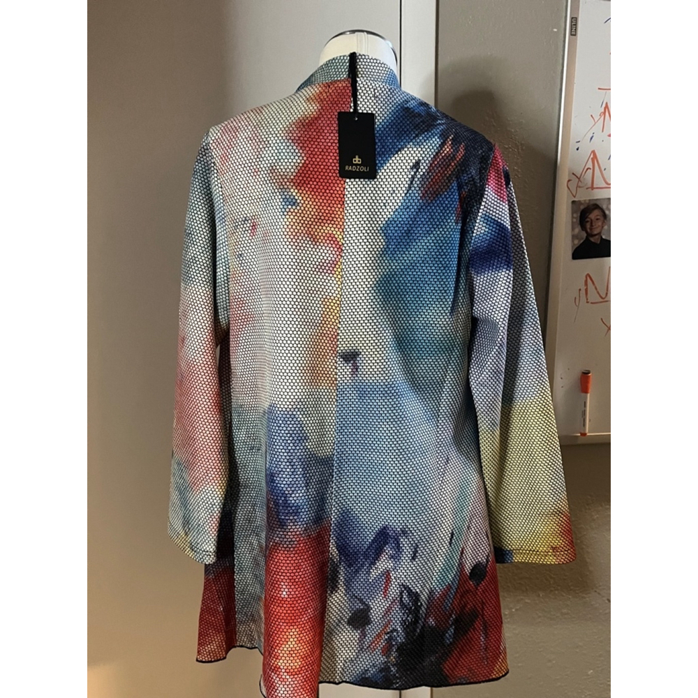 Nwt womens cardigan jackt retro style by radzoli  multicolor - Picture 10 of 14